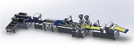 多條長形面包成型機(jī)組